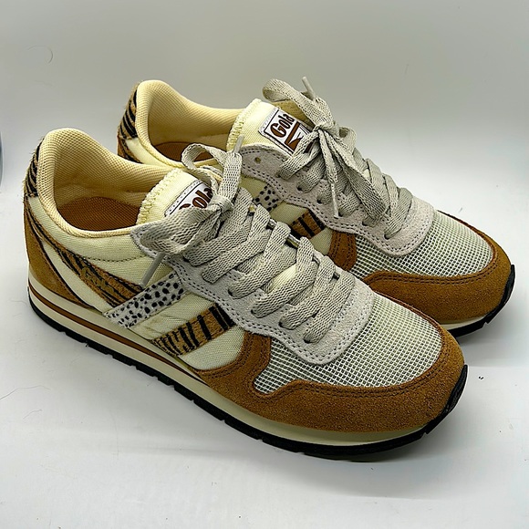 Gola NIB Off White/Camel Daytona Safari Sneakers Shoes **Size 6** 👟👟 - Picture 2 of 6